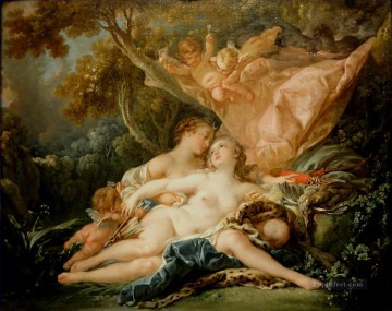  Boucher Oil Painting - Jupiter In the Guise of Diana Francois Boucher